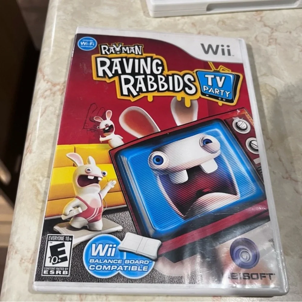 Nintendo Wii Rayman Raving Rabbids Tv Party Video Game